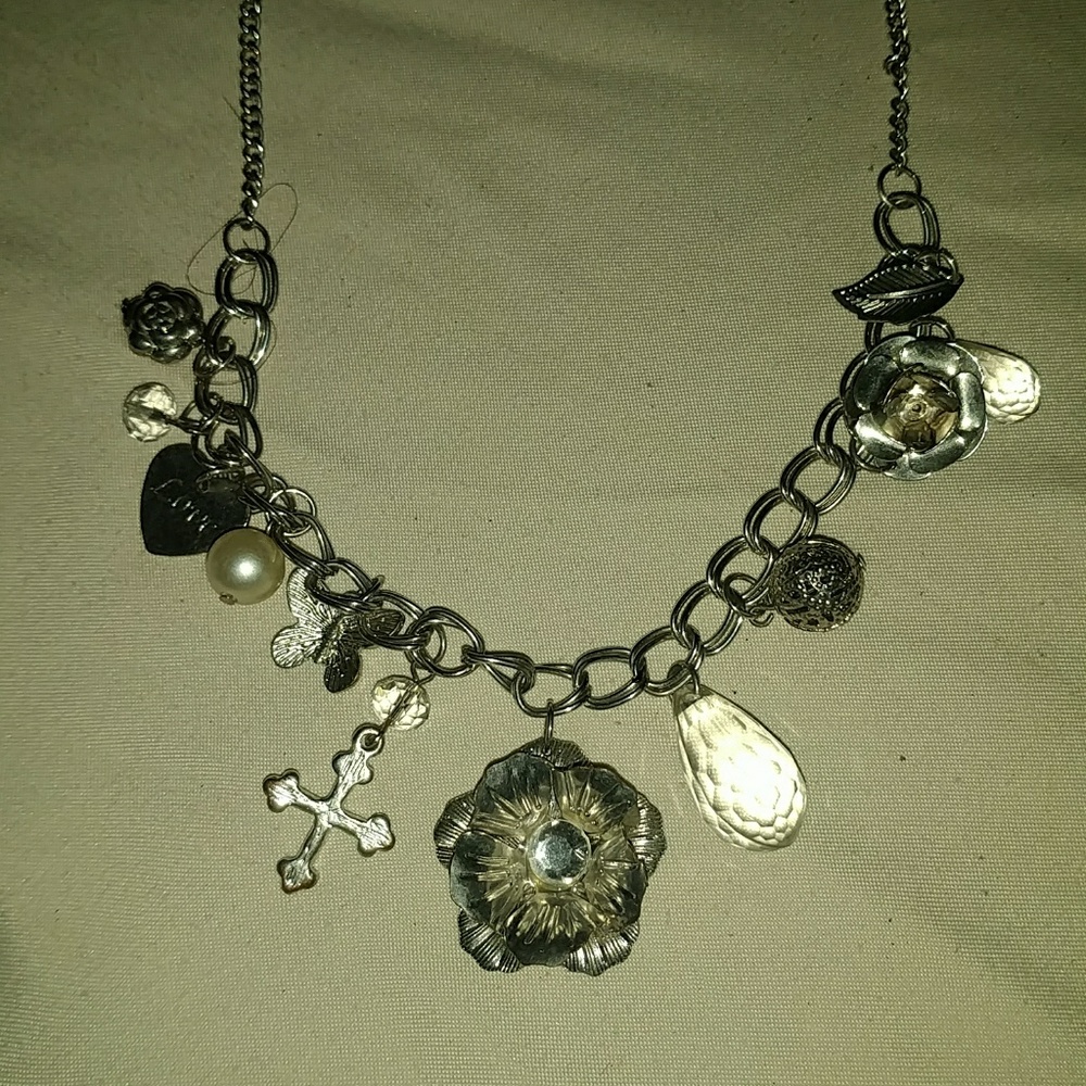 "Love" charmed necklace
